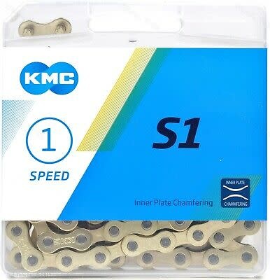 KMC KMC, S1, Chain, Speed: 1, 8.6mm, Links: 112, Gold