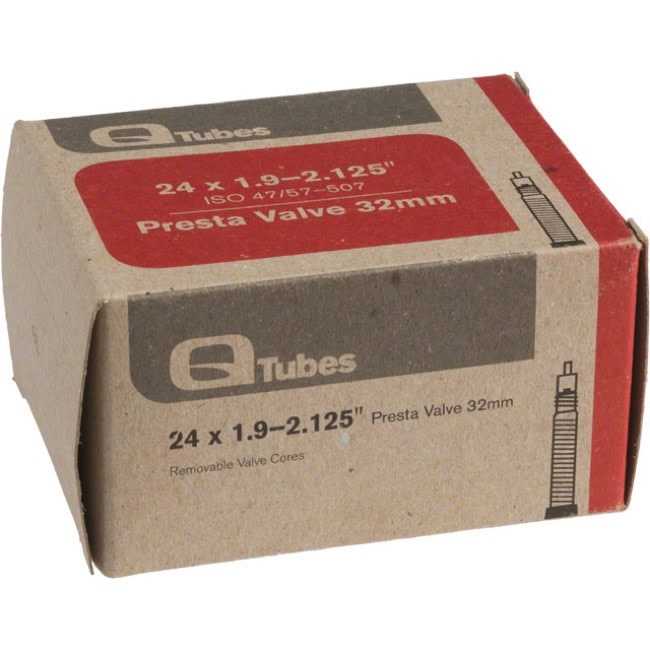Q-Tubes Q-Tubes / Teravail 24" x 1.9-2.125" 32mm Presta Valve Tube 152g