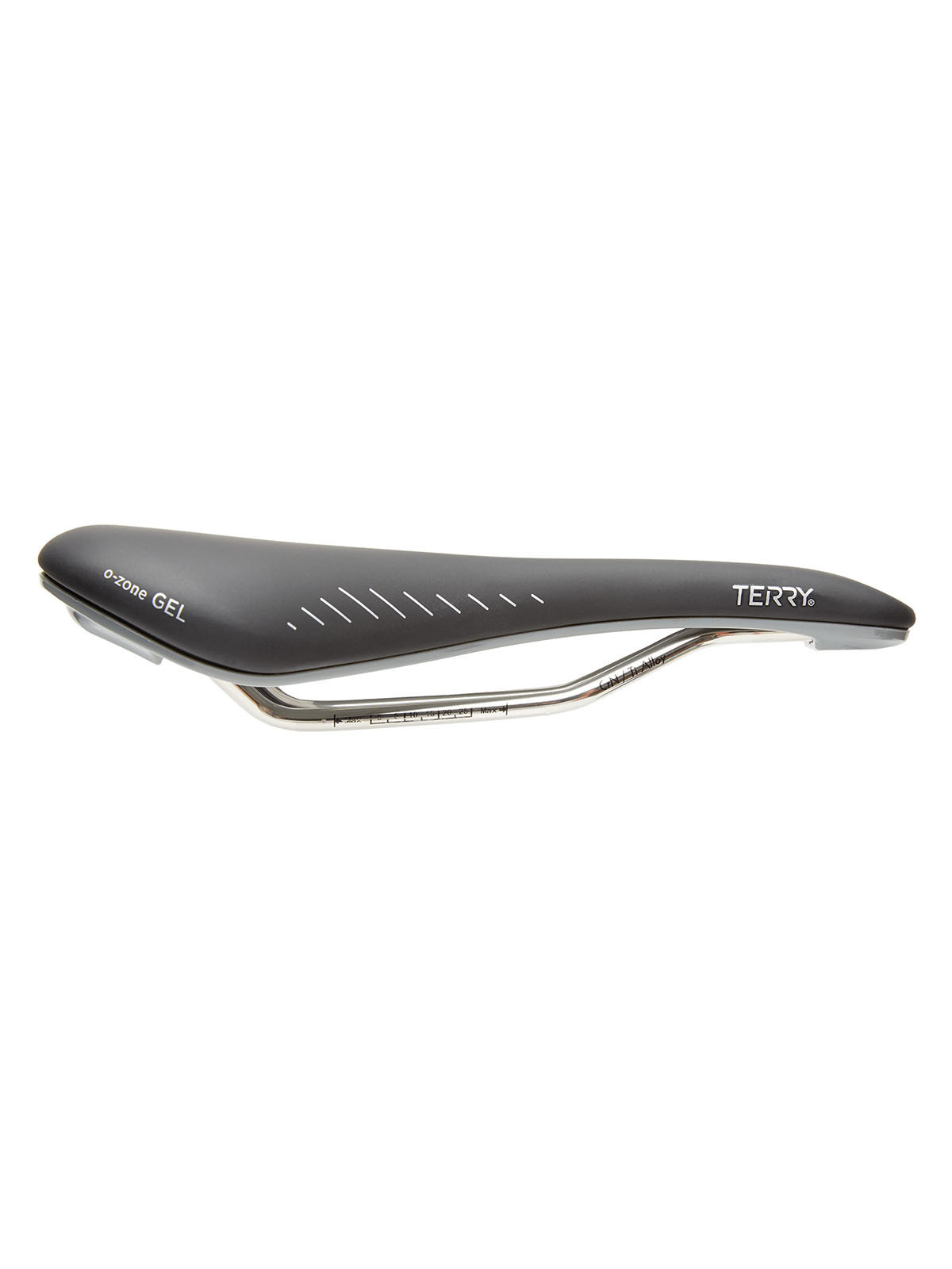 Terry Terry Raven Ti Gel Saddle - Titanium, Black