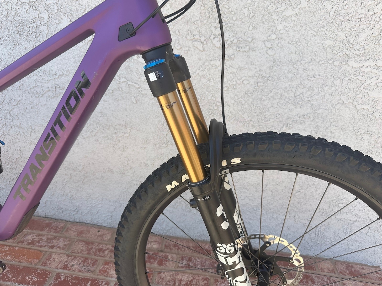 Transition Sentinel V3 Carbon XT, with Fox factory suspension, & fox transfer dropper (Medium- Deep Purple Satin)
