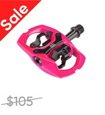iSSi SALE iSSi Trail II Pedals - Dual Sided Clipless with Platform, Aluminum, 9/16", Pink