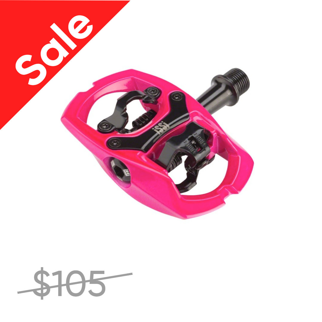 iSSi SALE iSSi Trail II Pedals - Dual Sided Clipless with Platform, Aluminum, 9/16", Pink
