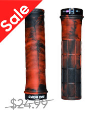 SALE Bike Works Lock On Grips (Red Mixed)