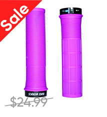 SALE Bike Works Lock On Grips (Purple)