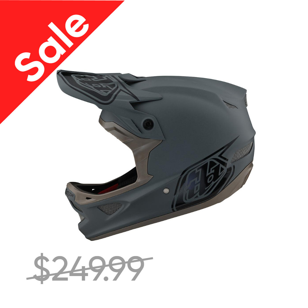 TLD, D3 FIBERLITE HELMET; STEALTH GRAY XS WINTER CLEARANCE SALE