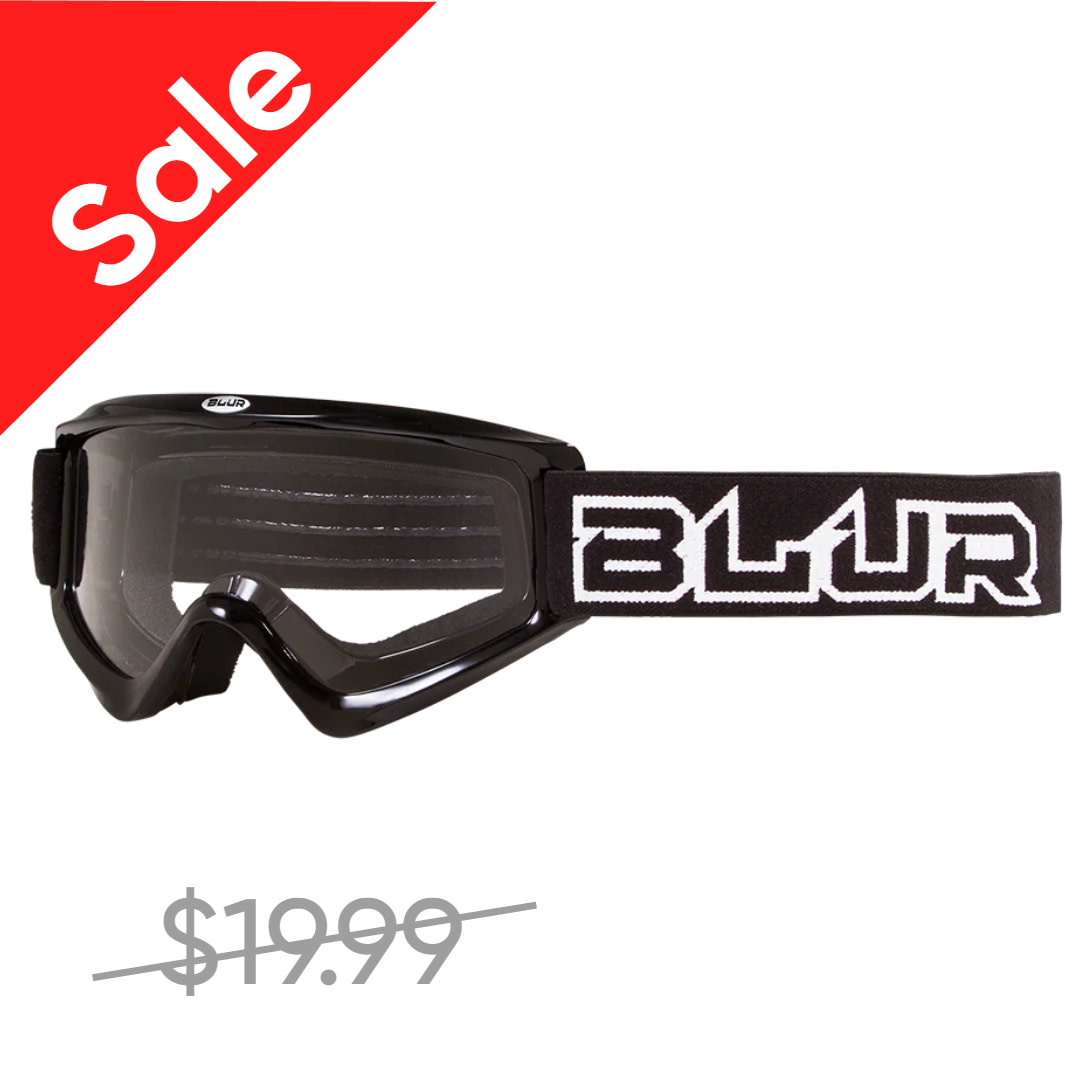 Blur Blur B-Zero Goggle, Black, Clear Lens WINTER CLEARANCE SALE