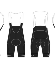 Hyperthreads custom venture bibs Womens (Small, black)