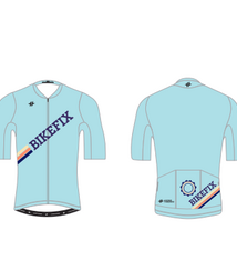 Hyperthreads custom hyperpro jersey Mens (Medium, Hint blue/horizontal letters)