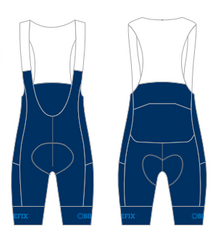 Hyperthreads custom venture bibs mens (Large, Navy)