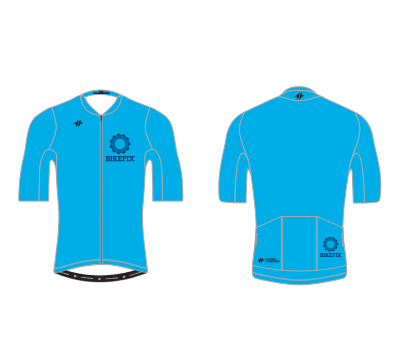 Hyperthreads custom hyperpro jersey Mens (Medium, light blue/navy logo)