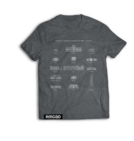 RMCAD Grey Building T-Shirts