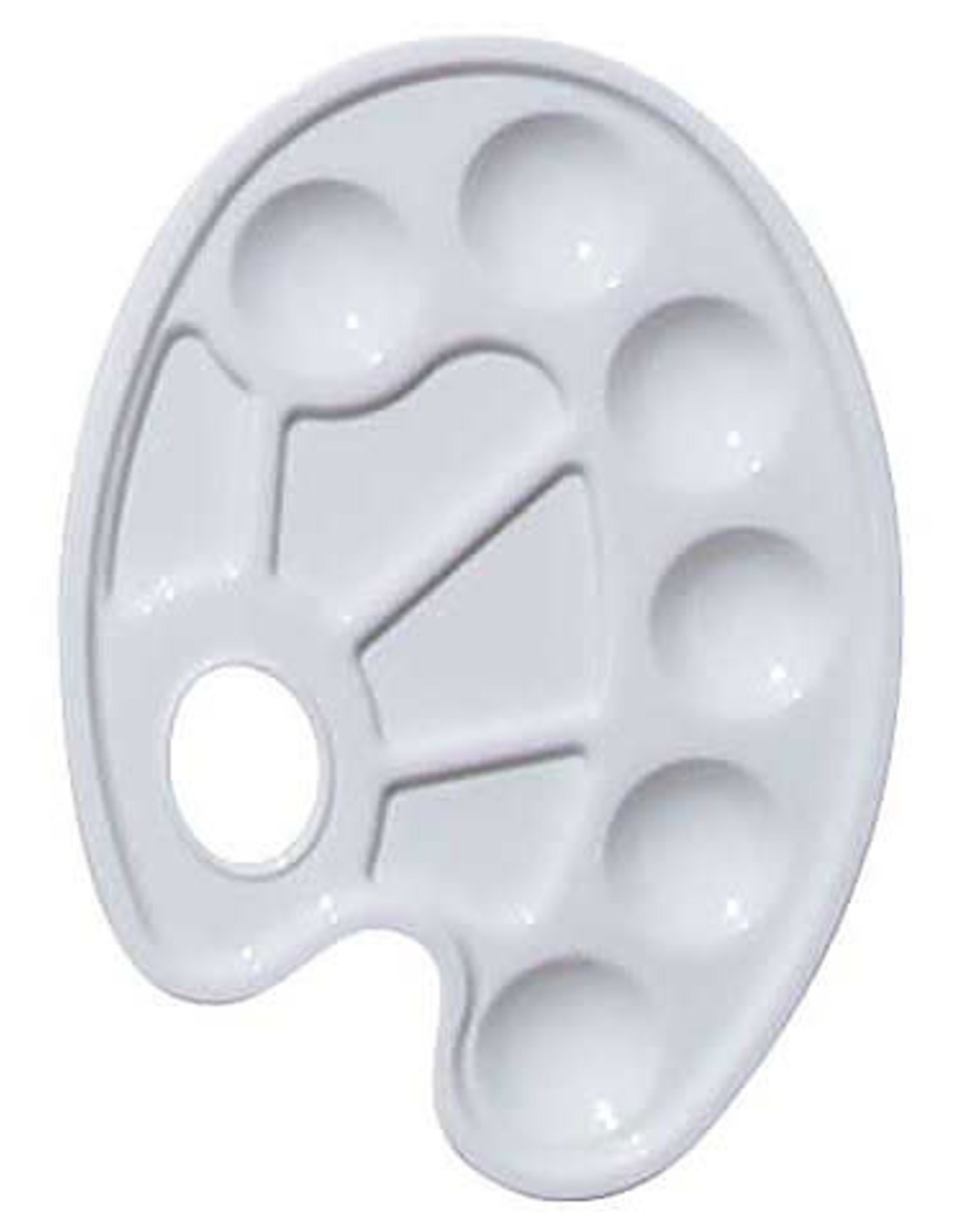 Art Alternatives 7 Well Oval Plastic Palette