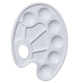 Art Alternatives 7 Well Oval Plastic Palette