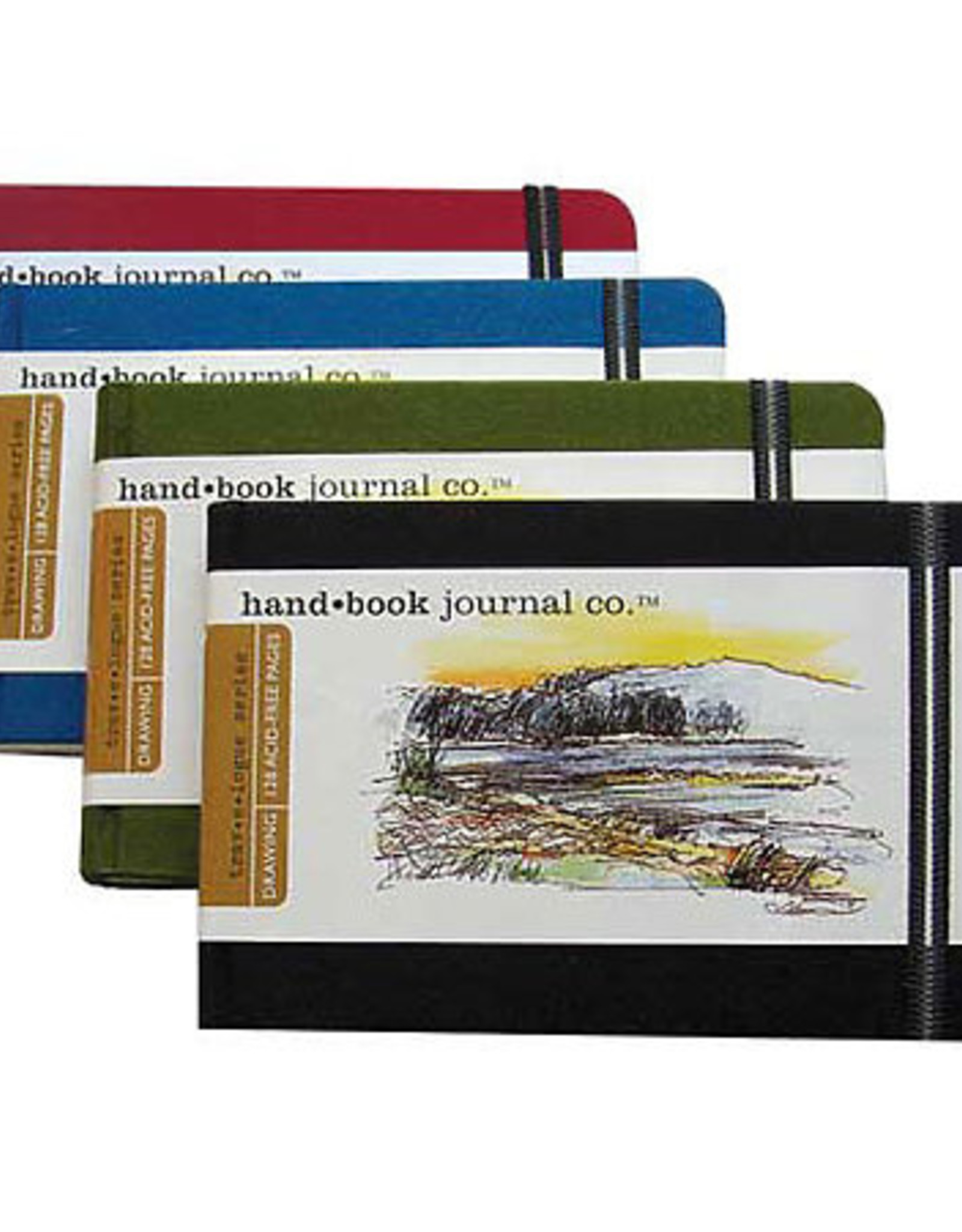 Global Art Global Hand Book Journal Green 3.5x5.5 Landscape