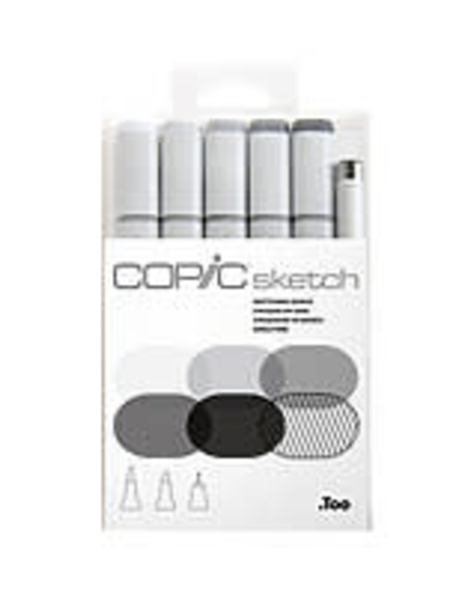 Copic COPIC Sketch Marker Sets, 6-Color Set Grays