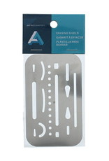 Art Alternatives Stainless Steel Erasing Shield 26 Hole