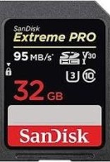SanDisk SanDisk Flash Memory Card: Extreme Pro 32GB