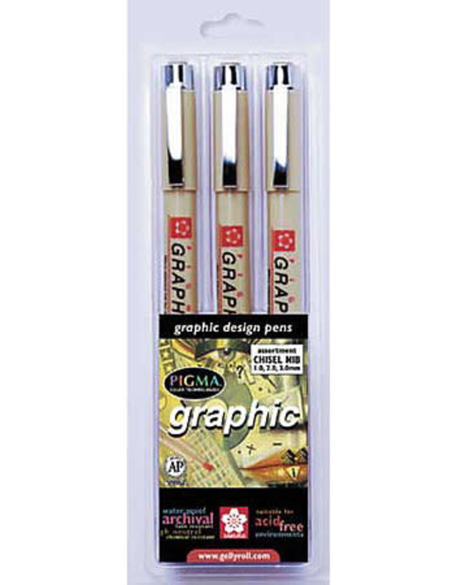 Sakura Pigma Graphic Pen Set of 3