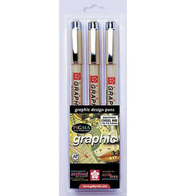 Sakura Pigma Graphic Pen Set of 3