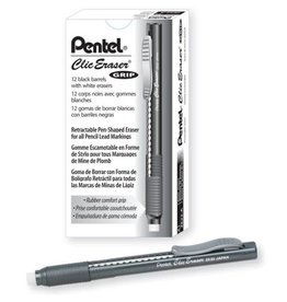 Pentel Pentel Clic Eraser Black Barrel