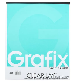 Grafix Grafix Clear Lay-14x17 Clear .003mm