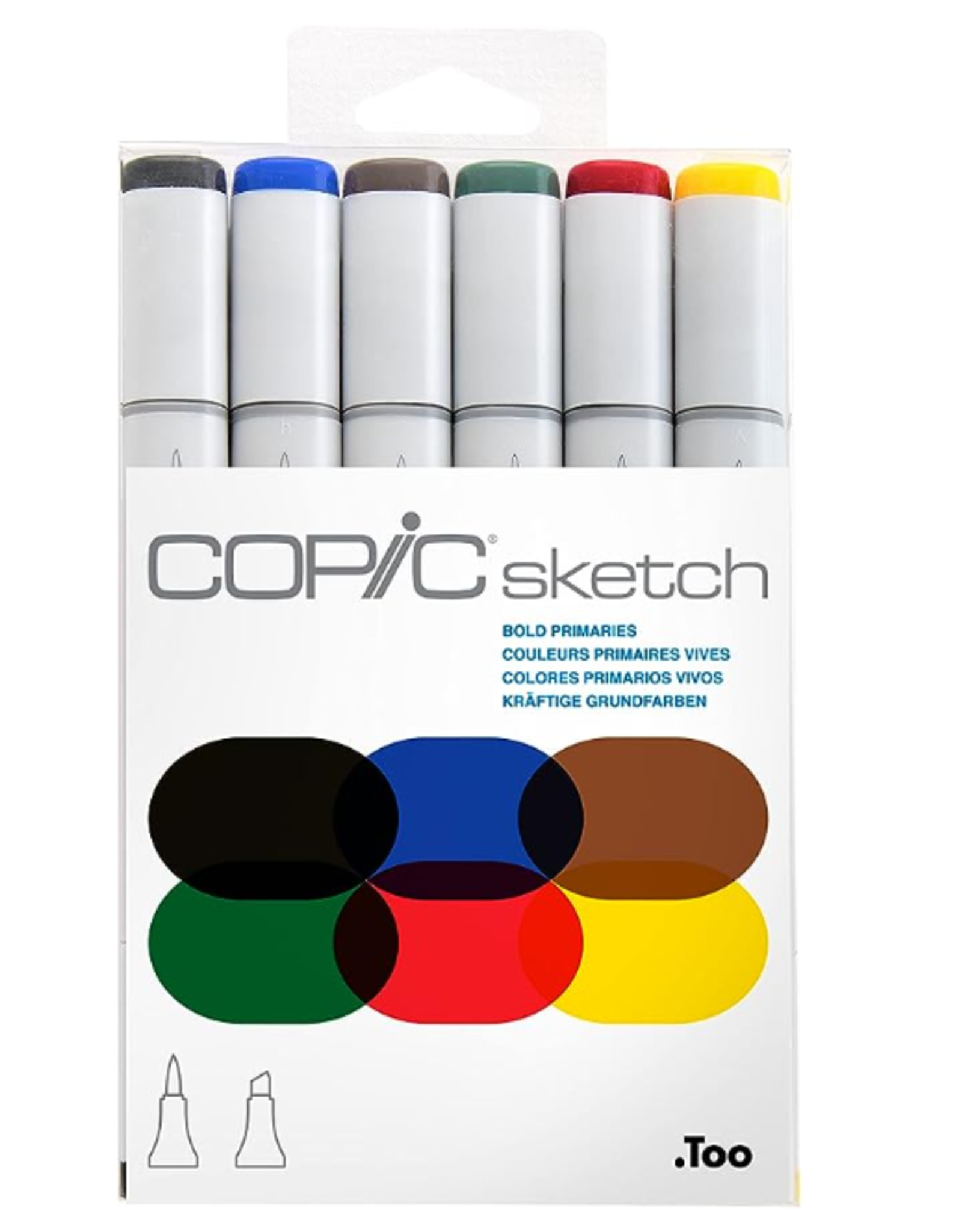 Copic COPIC Sketch Marker - Bold Primaries - Set of 6
