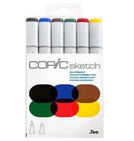 Copic COPIC Sketch Marker - Bold Primaries - Set of 6