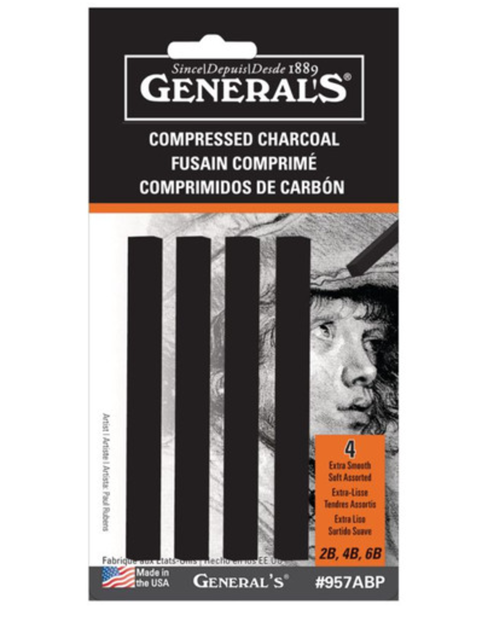 General Pencil General's Compressed Charcoal