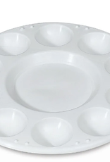 Plastic 10-well Paint Tray - White