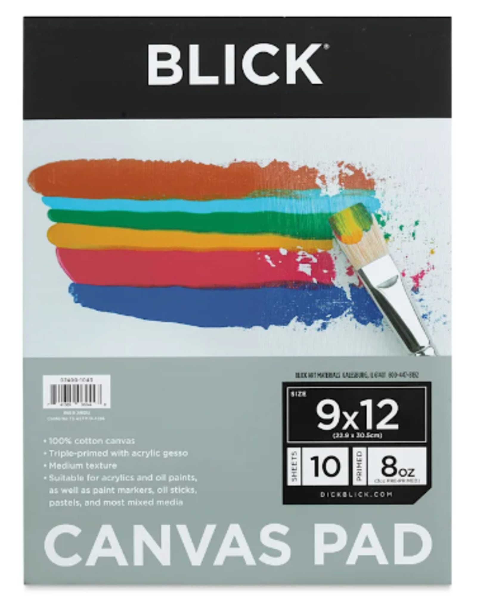 Canvas Pad - 9x12"