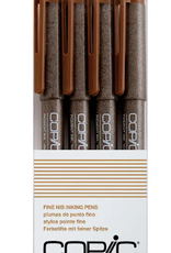 Copic COPIC Multiliner Sets, 4-Pen Sepia Set