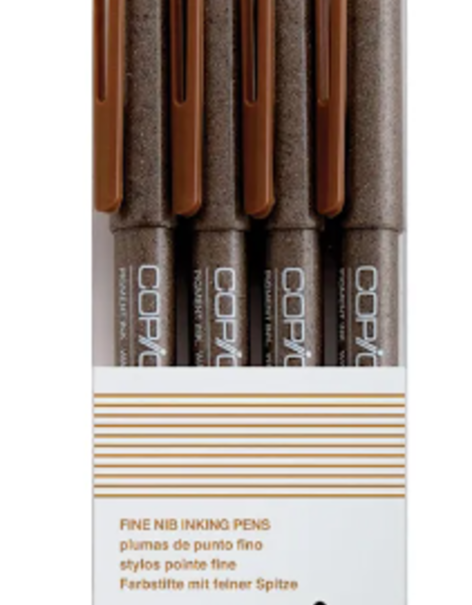 Copic COPIC Multiliner Sets, 4-Pen Sepia Set
