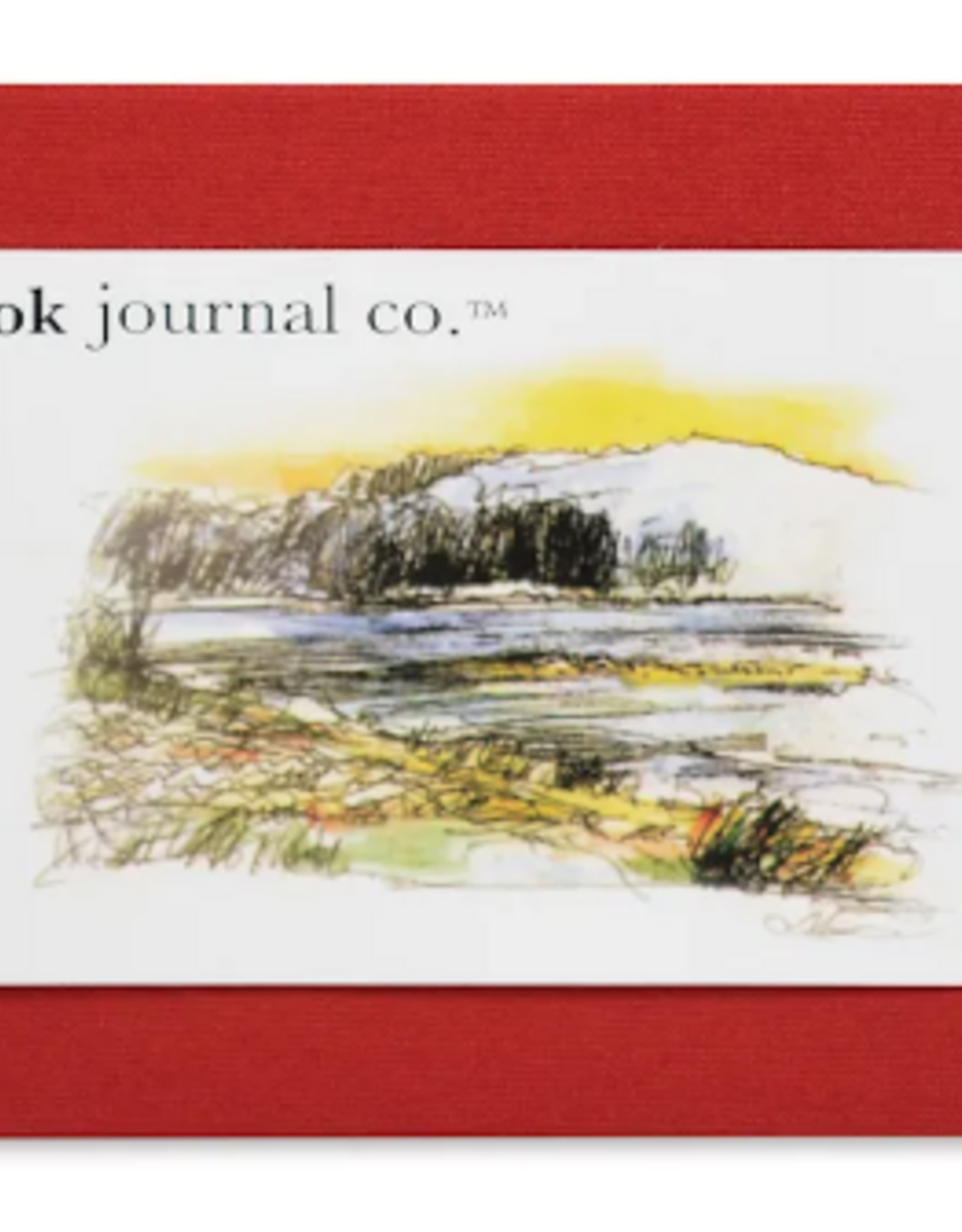 Global Art Global Hand Book Journal Red 5.5x8.25- Landscape