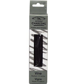 Winsor & Newton WN Vine Charcoal 3pk Meduim