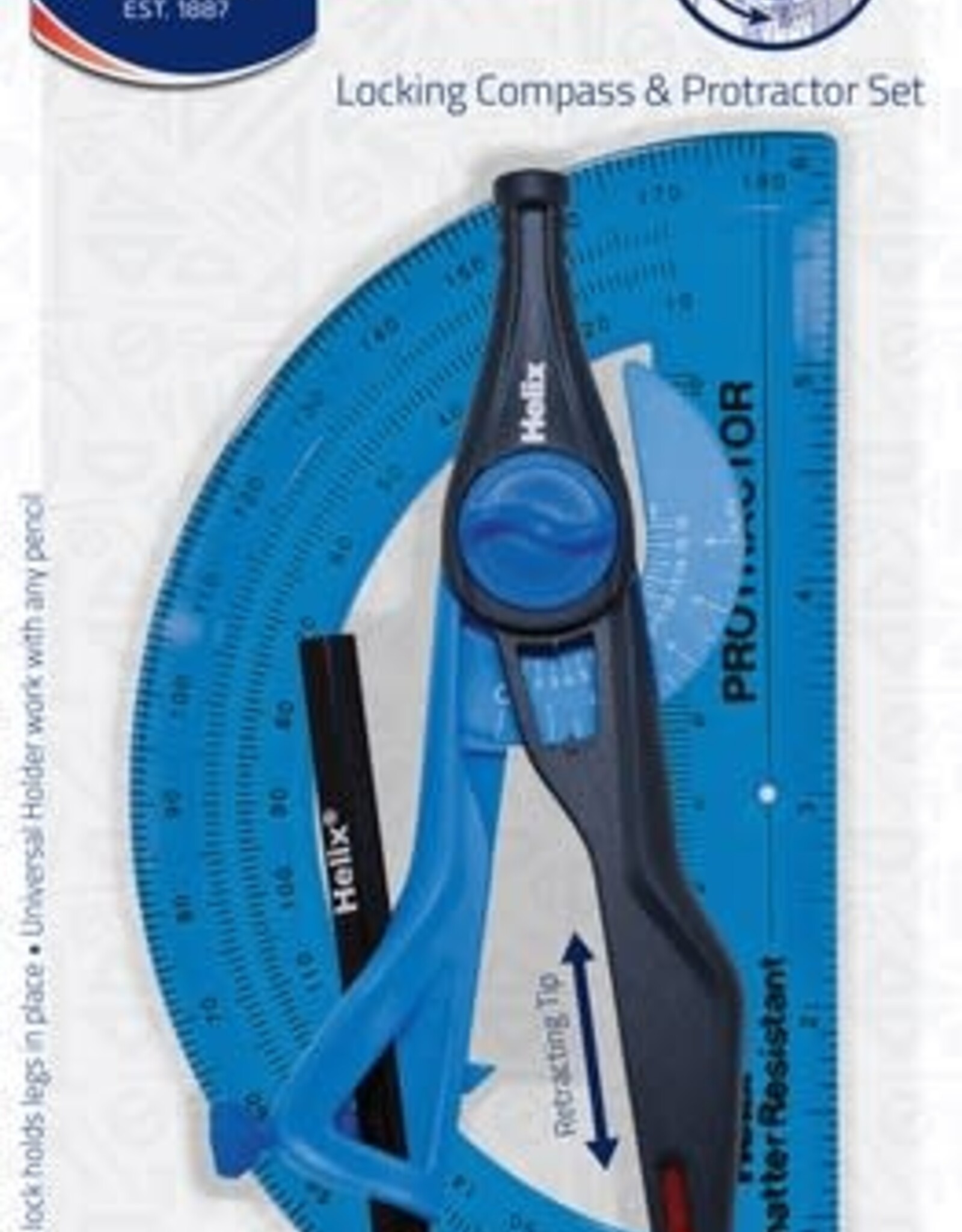 Helix Protractor & Compass Set