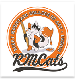 RMCAD Mascot Sticker Orange Square
