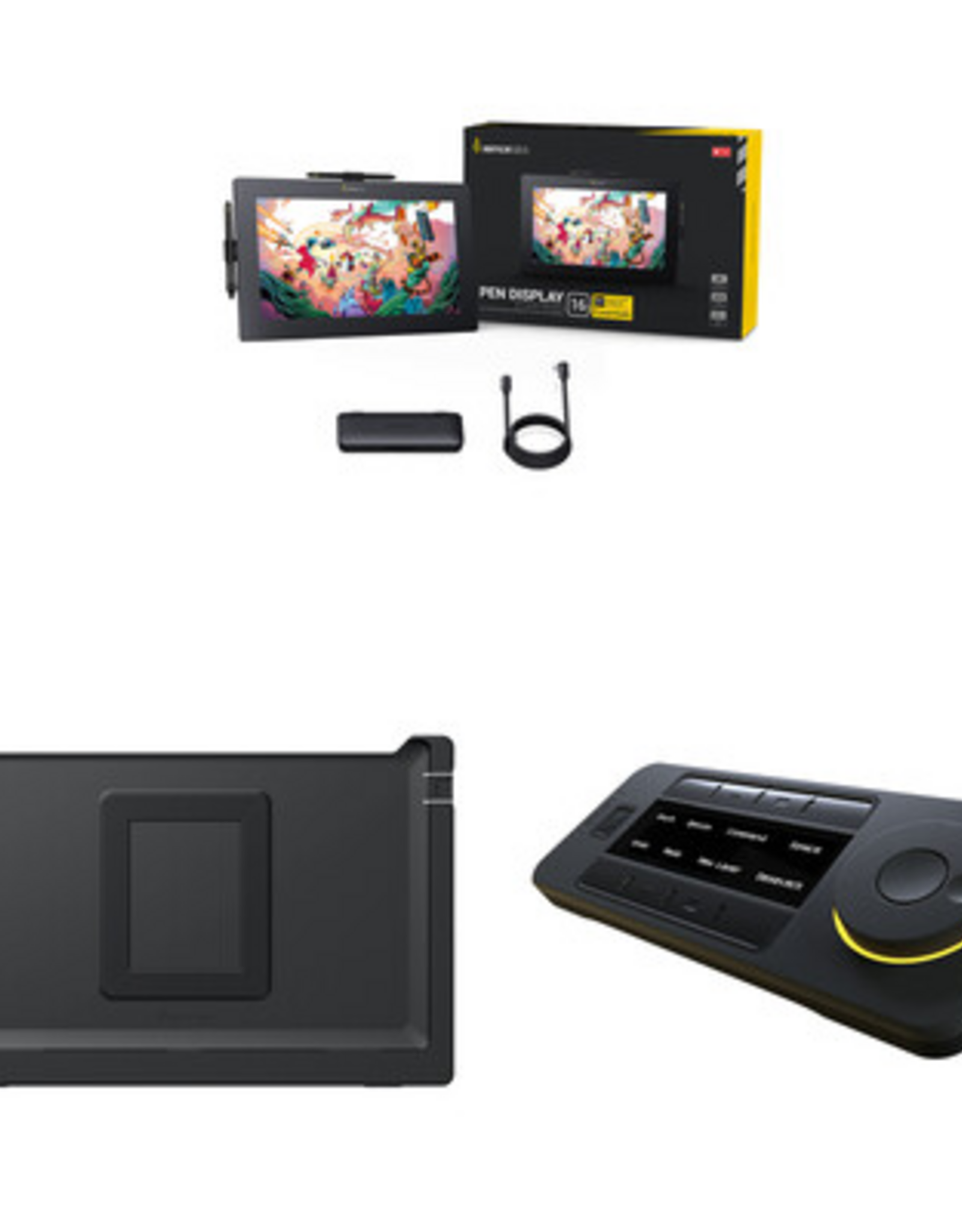 Xencelabs Pen Display 16 Essentials Kit with Desktop Easel and Quick Keys Remote