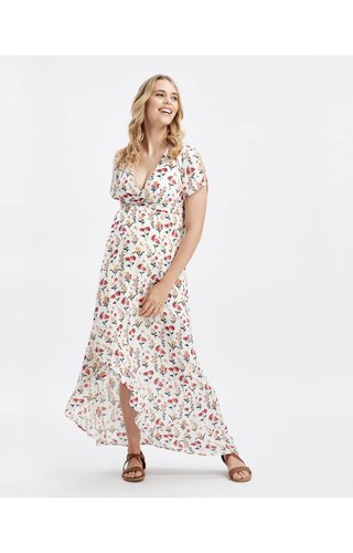 Glow Mama Fleur Wrap Maxi Dress Glow Mama Fleur Wrap Maxi Dress