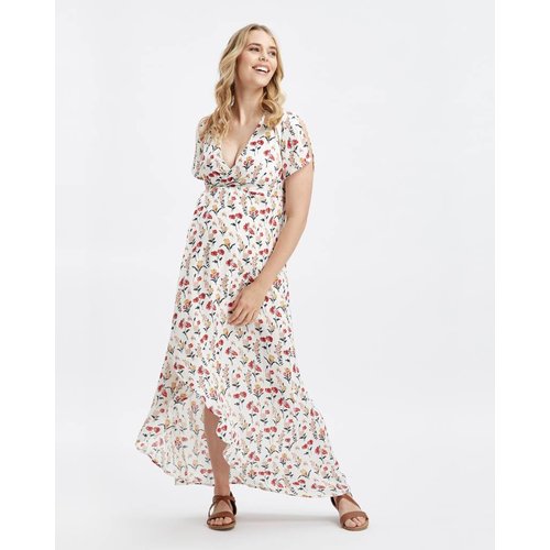 Glow Mama Fleur Wrap Maxi Dress Glow Mama Fleur Wrap Maxi Dress