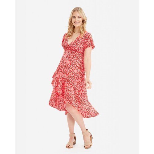 Glow Mama Holly Wrap Dress Glow Mama Holly Wrap Dress