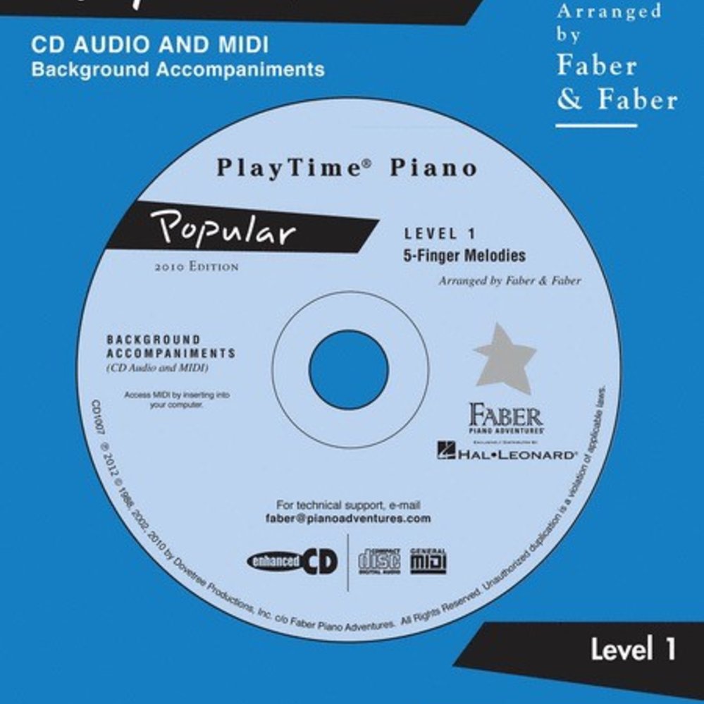 PlayTime Piano Popular Level 1 CD PianoWorks