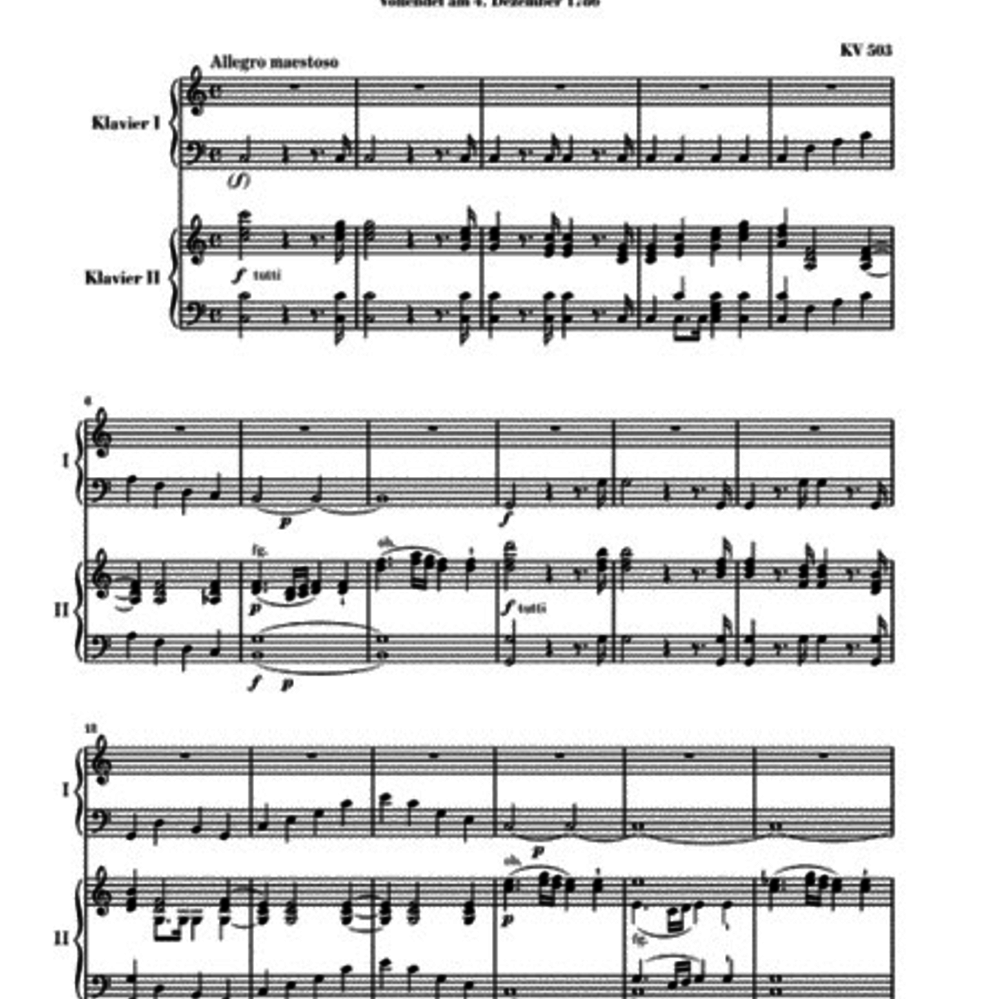 Mozart Piano Concerto No. 25 in C Major, K. 503 PianoWorks