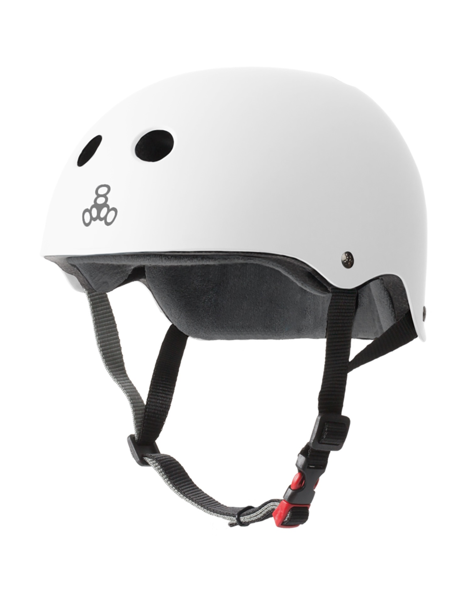 TRIPLE 8 Triple Eight Brainsaver Skateboard Helmet - White Rubber
