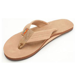LADIES RAINBOW SINGLE LAYER PREMIER LEATHER WITH ARCH SUPPORT