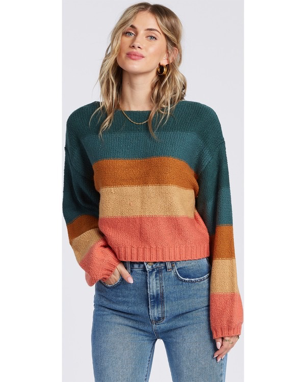 billabong striped sweater