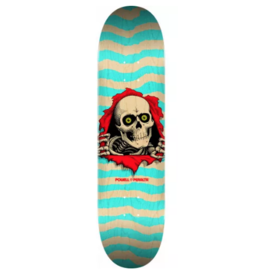 POWELL Powell Peralta Ripper Skateboard Deck Nat/Turq - Shape 242 - 8 x 31.45