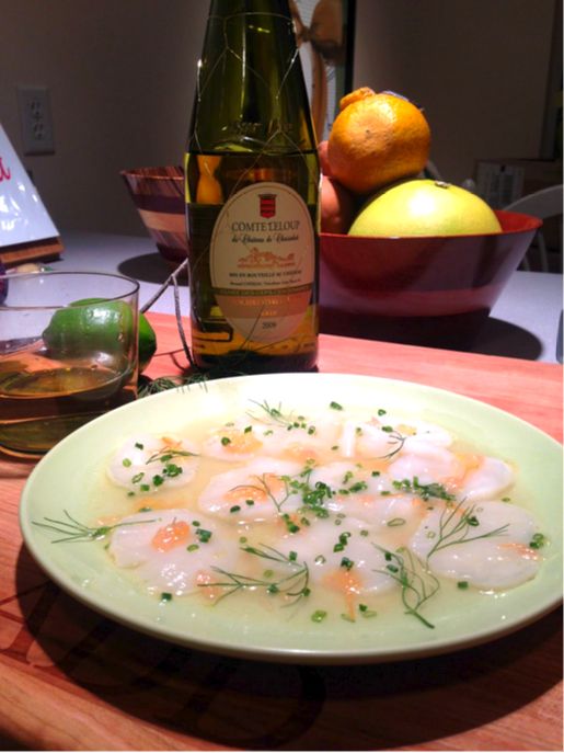 Scallop Crudo & Muscadet
