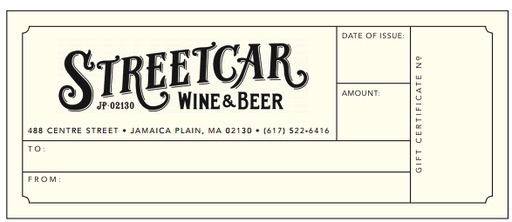 100 gift certificate streetcar