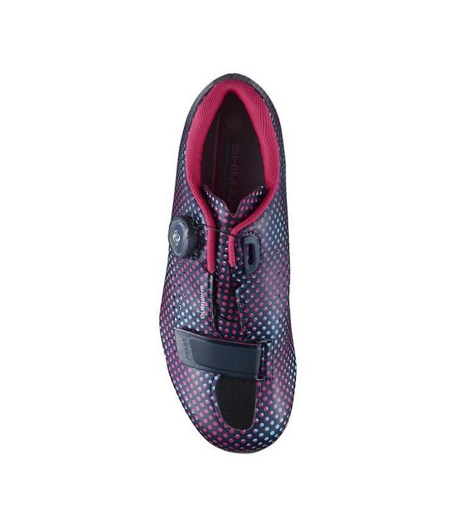 Chaussures Shimano SH-RP501 Femme Tacheté bleu / rose