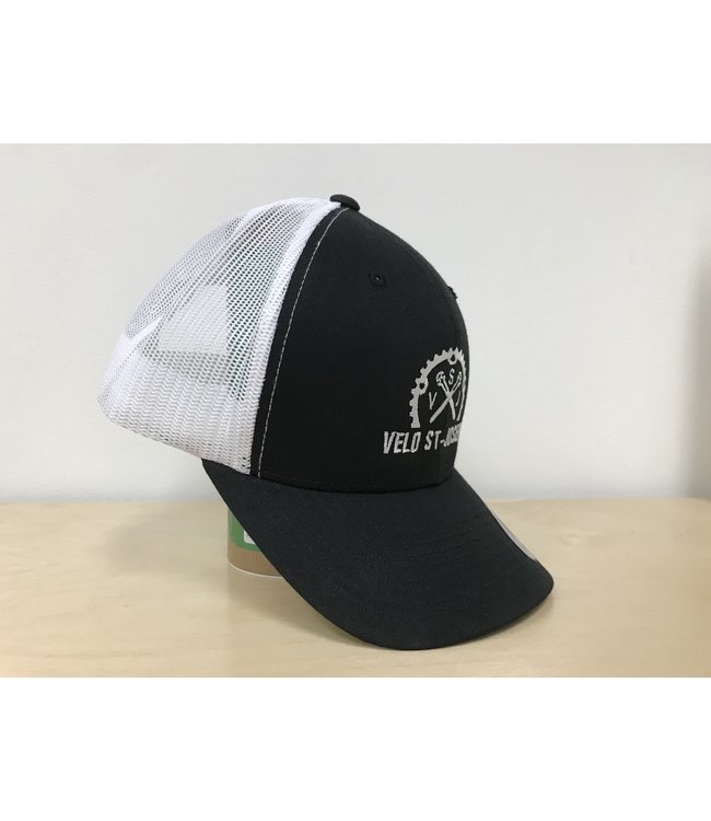 Casquette Vélo st-Joseph TruckerHat Snapback Blanc/Noir Unisexe